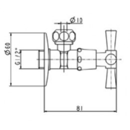 Вентиль, Jado, New Haven, цвет-хром
