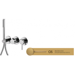 Смеситель для душа, Fima Carlo Frattini, Spillo Up, цвет-брашированное золото