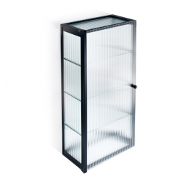 Шкаф стеклянный, Decor Walther, S 3, шгв 350*190*800, цвет-черный матовый