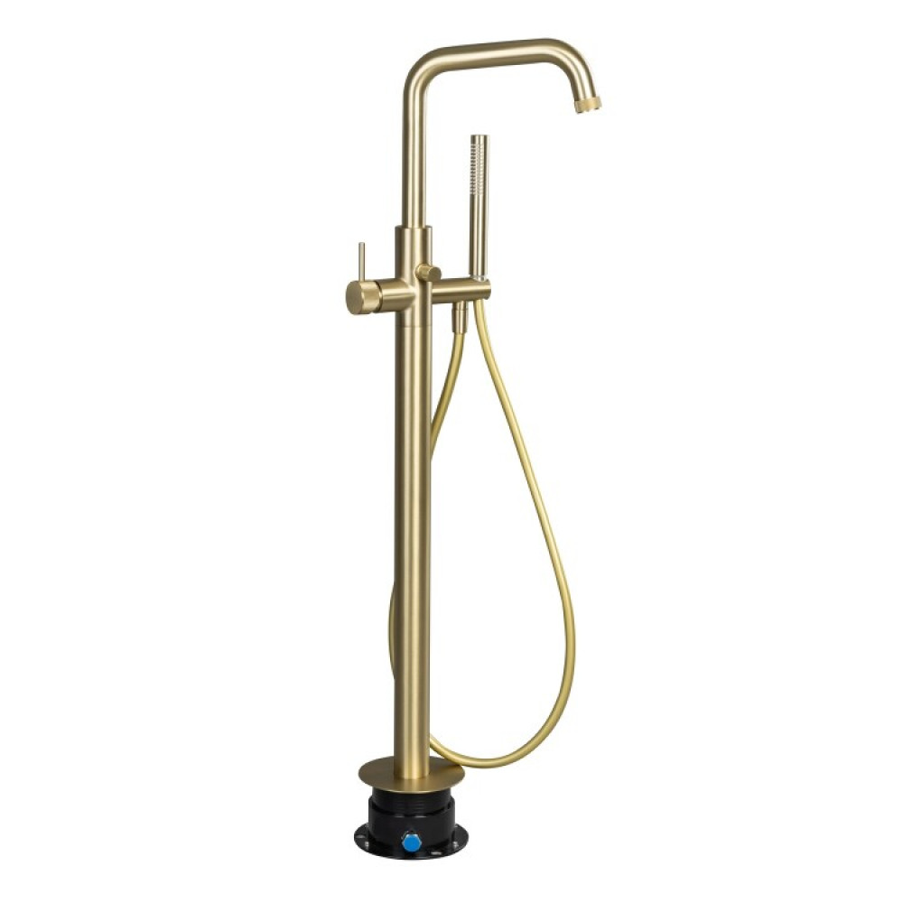 Смеситель для ванны, Splendy, Passion, на 2 потребителя, цвет-золото матовое (брашированное)