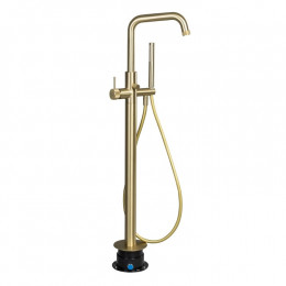 Смеситель для ванны, Splendy, Passion, на 2 потребителя, цвет-золото матовое (брашированное)