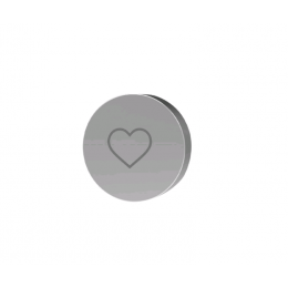 Кнопка сердце, Fima Carlo Frattini, Switch, цвет-шампань брашированная (Brushed Champagne)