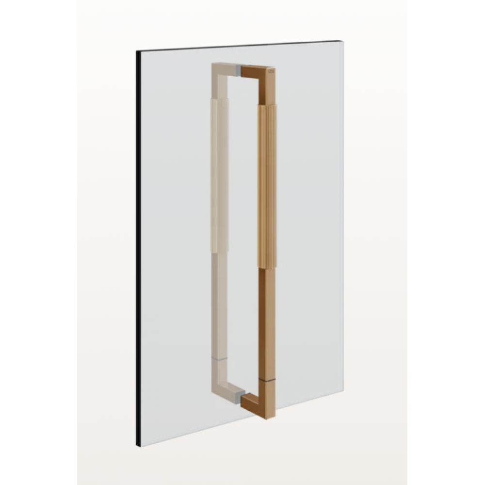 Ручка, Gessi, Shower outfit, двойная, 450 мм, цвет-Black Metal Brushed PVD