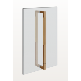 Ручка, Gessi, Shower outfit, двойная, 450 мм, цвет-Black Metal Brushed PVD