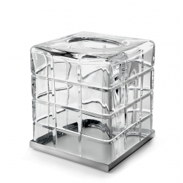 Контейнер для бумажных салфеток, 3SC, Palace, настольный, шгв 130*130*150, цвет-хром