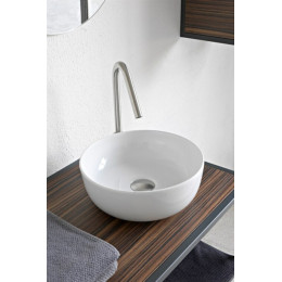 Раковина, Scarabeo, Glam, шгв 330*330*125, отверстия для смесителя-отсутствуют, цвет-белый