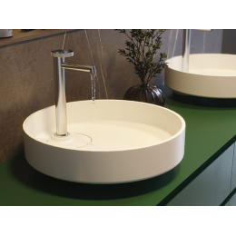 Раковина, Moma, Oyster, шгв 500*500*120, отверстия для смесителя-1, цвет-белый матовый