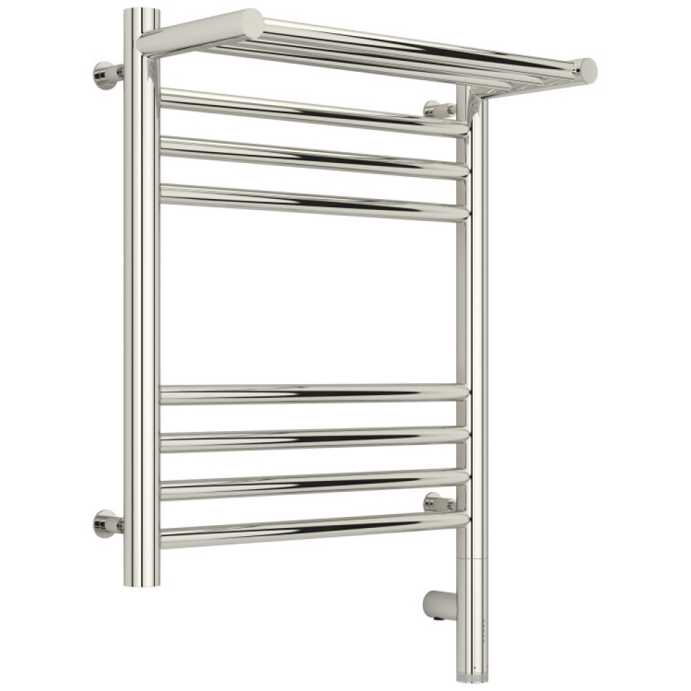 Полотенцесушитель, Сунержа, Богема 3.0, с полкой, шгв 432*214*624, нижнее справа, МЭМ, цвет-сталь (без покрытия)