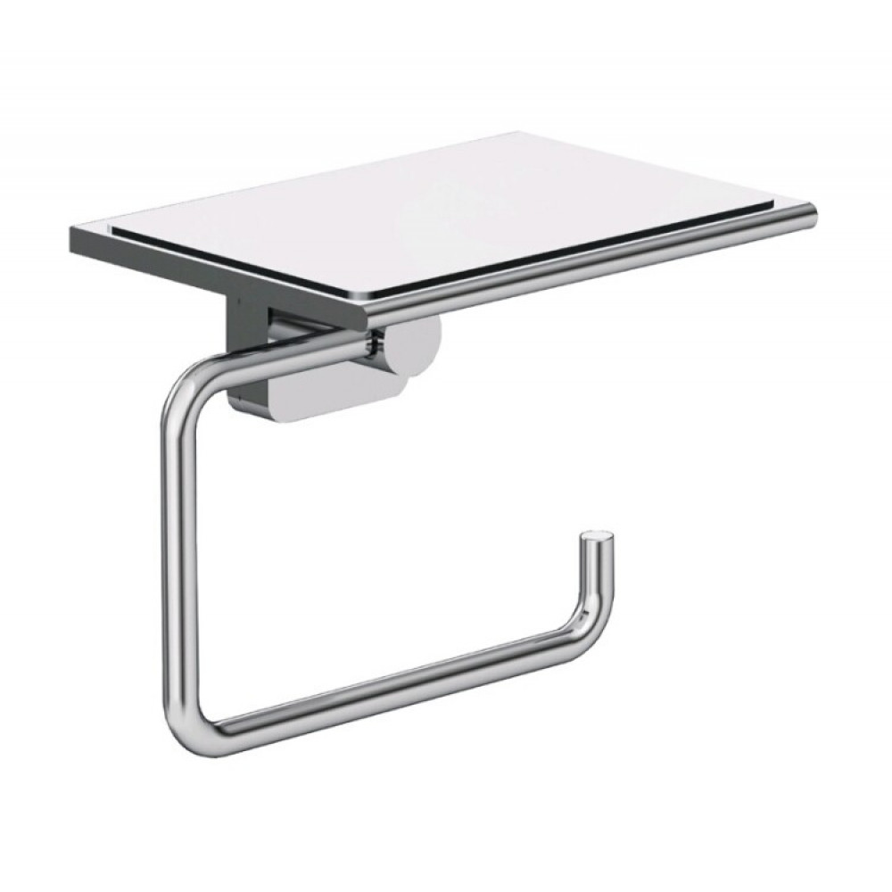 Бумагодержатель, Kludi, VELA S, без крышки, с полкой шгв 139*100*122, цвет-хром