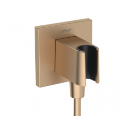 Шланговое подсоединение, Hansgrohe, Fixfit E, цвет-шлифованная бронза