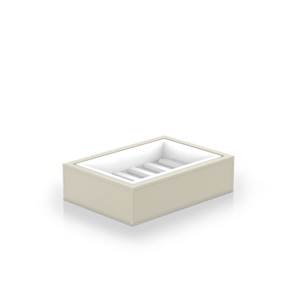 Мыльница, Decor Walther, Brownie, STS, шгв 130*95*37, цвет-песочно-бежевый/белый