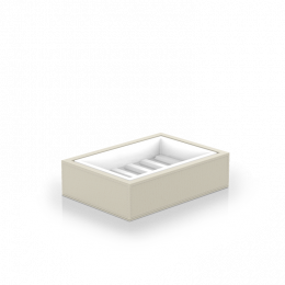 Мыльница, Decor Walther, Brownie, STS, шгв 130*95*37, цвет-песочно-бежевый/белый