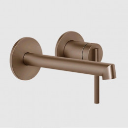 Смеситель для ванны и душа, Gessi, Ingranaggio, цвет-Copper Brushed PVD