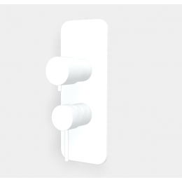 Смеситель для душа, Fima Carlo Frattini, Spillo Up, на 2/3 потребителя, цвет-белый матовый