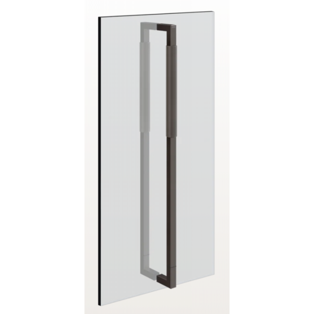 Ручка, Gessi, Shower outfit, двойная, 600 мм, цвет-Black Metal Brushed PVD