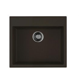 Мойка, OMOIKIRI, Tedori, шгв 570*510*220, отверстия для смесителя-отсутствуют, цвет-espresso