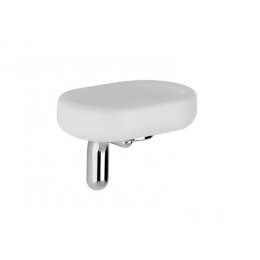 Мыльница, Gessi, Goссia, шгв 139*98*104, цвет-хром/белый