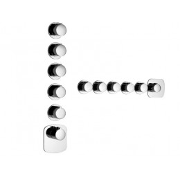 Смеситель для душа, Gessi, Tondo Wellness, цвет-хром