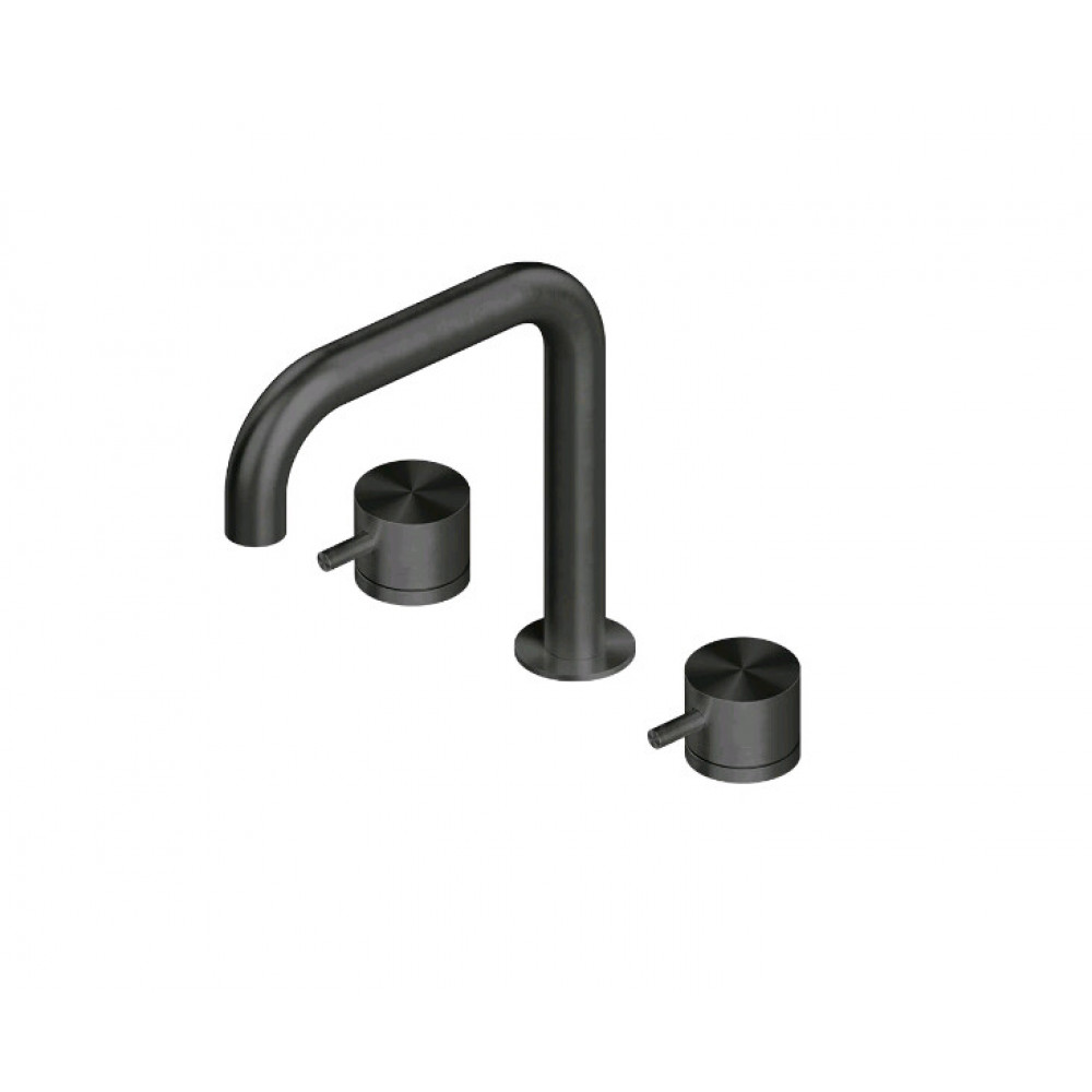 Смеситель для раковины, Quadro design, Source, цвет-золото черное (Black gold)