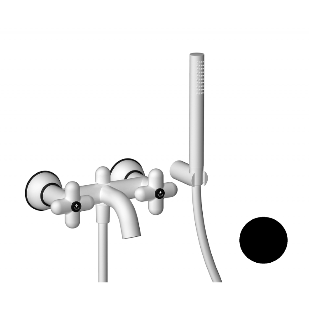 Смеситель для ванны и душа, Fantini, I Balocchi, цвет-черный матовый