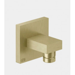 Шланговое подсоединение, Gessi, Rettangolo shower, цвет-Brushed Brass PVD