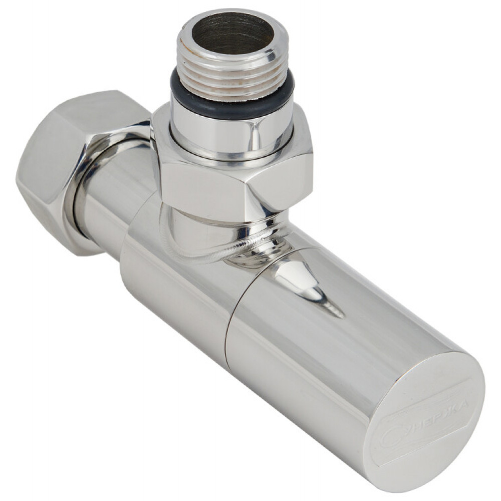 Вентиль, Сунержа, G 1/2" НР х G 3/4" НГ, угловой, цилиндр, цвет-графит