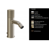 Смеситель для биде, Gessi, Habito, RIGATO, цвет-Brushed Brass PVD