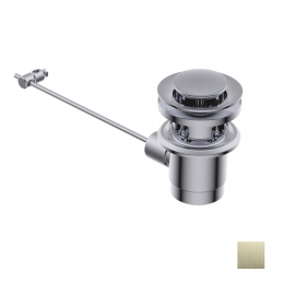 Донный клапан, Ritmonio, для раковин, 1 1/4", цвет-Brushed champagne PVD