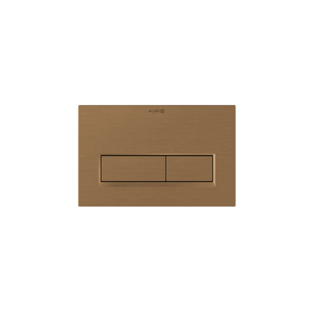 Клавиша смыва, Kludi, UNIFIX, для унитаза, шгв 244*9,3*160, подходит к Geberit Sigma, цвет-коричневый брашированный