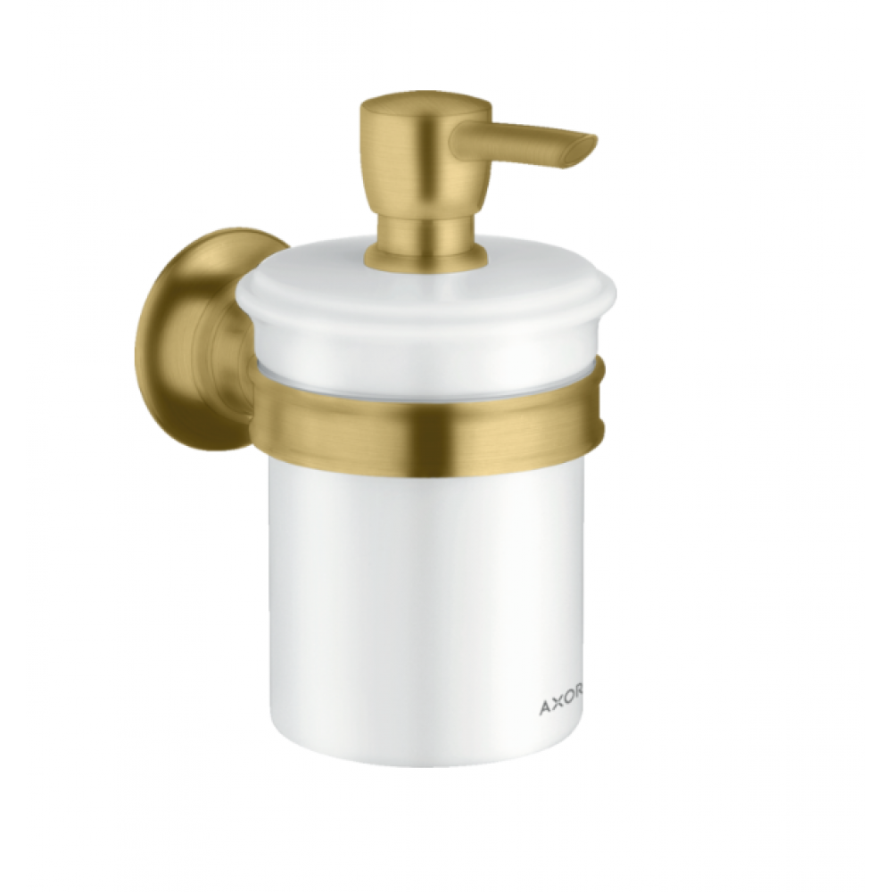 Дозатор для жидкого мыла, Axor, Axor Montreux, шгв 72*136*148, цвет дозатора-шлифованное золото