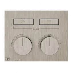 Смеситель для душа, Gessi, HI-FI, на 2 потребителя, цвет-Finox Brushed Nickel