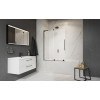 Шторка на ванну, Radaway, Furo SL PND II, шв 638*1500, петли-справа, цвет фурнитуры-черный, цвет стекла-прозрачный, Easy Clean