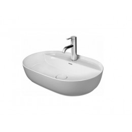 Раковина, Duravit, Luv, шгв 600*400*140, отверстия для смесителя-1, WonderGliss, цвет-белый
