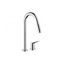 Смеситель для кухни, Hansgrohe, Axor Citterio M, цвет-шлифованное красное золото