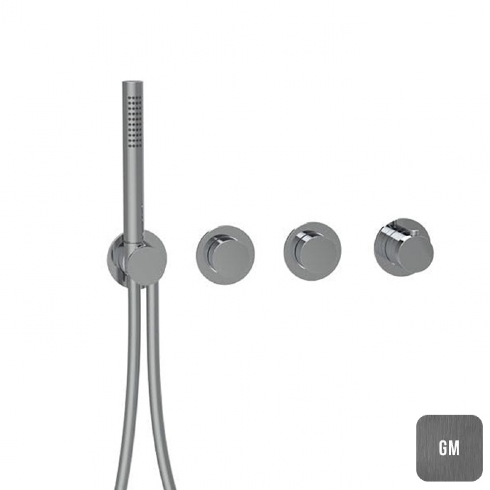 Смеситель для душа, Almar, Modular Push, на 2 потребителя, цвет-Gun Metal Brushed PVD (Товар заказной, возврату не подлежит)