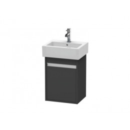 Тумба под раковину, Duravit, Ketho, шгв 400*320*550, петли-слева, раковина-необходимо заказать, цвет-графит матовый