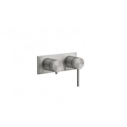 Смеситель для душа, Gessi, Shower316, цвет-Warm Steel Brushed PVD