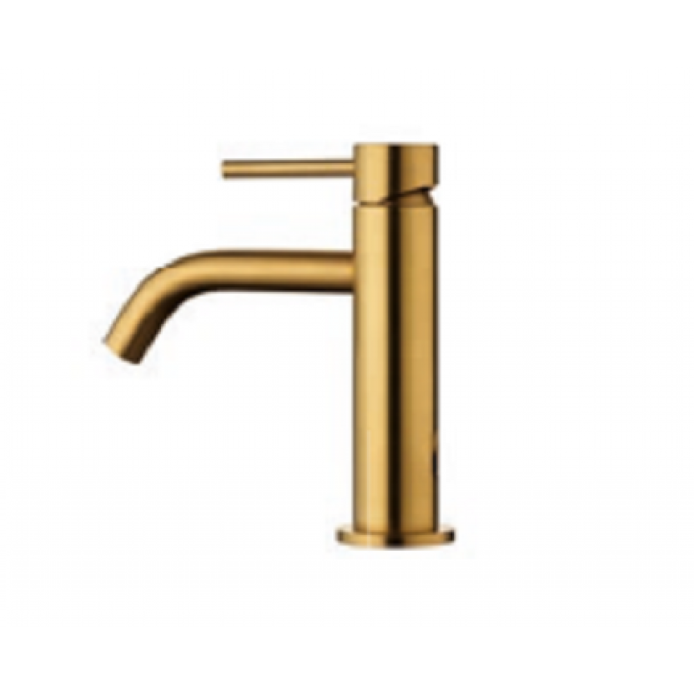 Смеситель для раковины, Fima Carlo Frattini, Spillo Up, цвет-брашированное золото