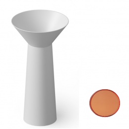 Раковина, DEA Design, Pedestal Basin, шгв 480*480*900, отверстия для смесителя-отсутствуют, цвет-Sunset