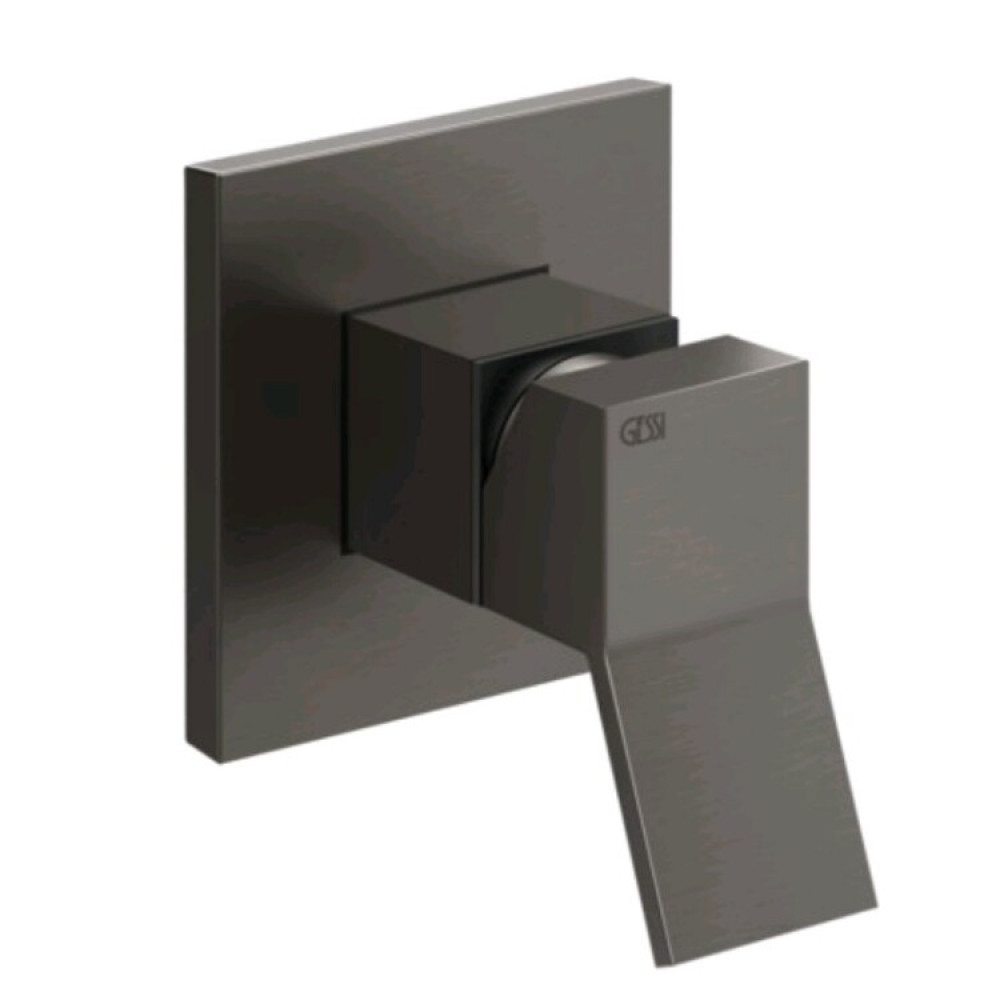 Смеситель для душа, Gessi, Rettangolo K, на 1 потребитель, цвет-Black Metal Brushed PVD