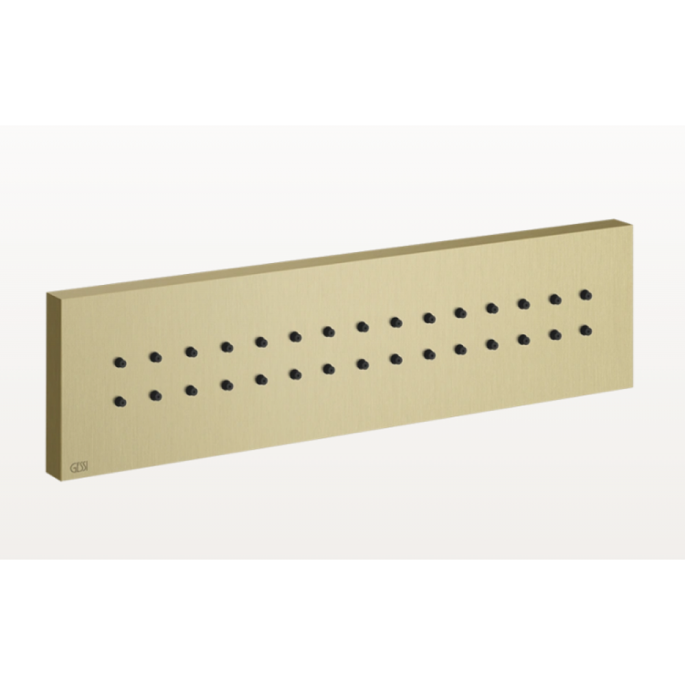 Форсунка боковая, Gessi, Body Jets, цвет-Brushed Brass PVD