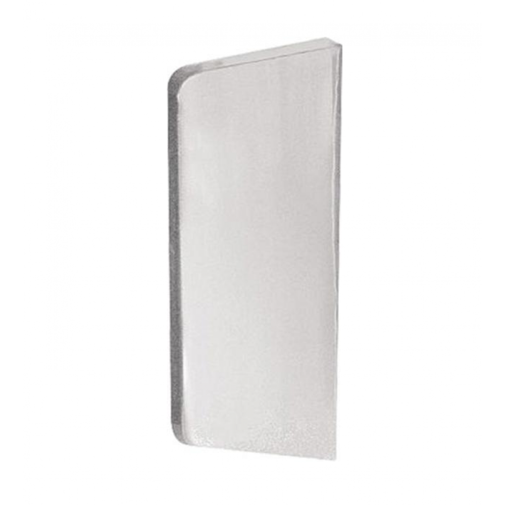 Перегородка, Nofer, для писсуаров сплошная, цвет-матовая нержавеющая сталь