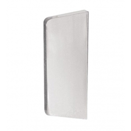 Перегородка, Nofer, для писсуаров сплошная, цвет-матовая нержавеющая сталь