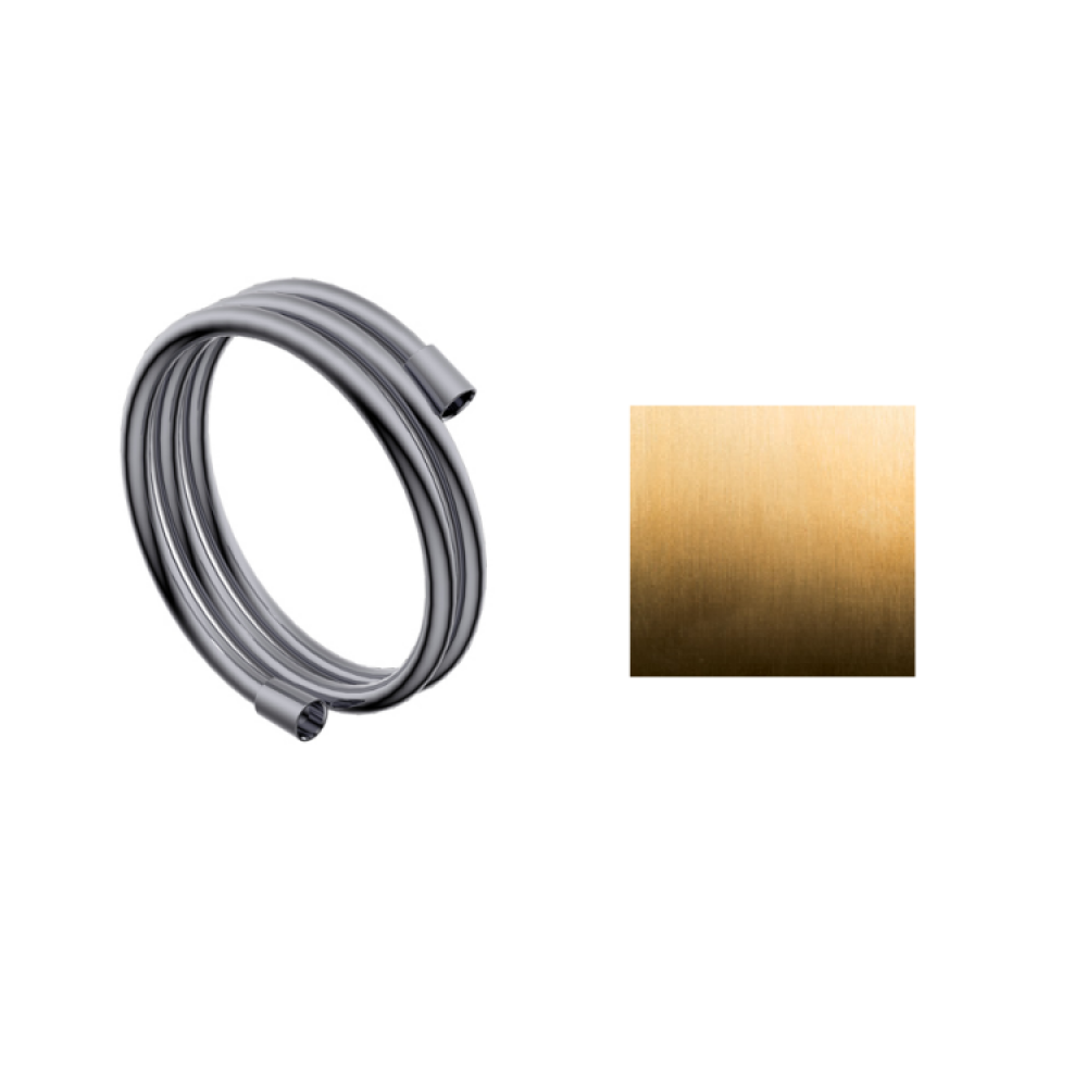 Шланг для душа, Ritmonio, длина шланга, мм-1500, цвет-золото брашированное (Brushed Gold)