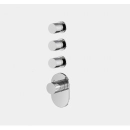 Смеситель для душа, Fima Carlo Frattini, Fimatherm, на 3 потребителя, цвет-хром