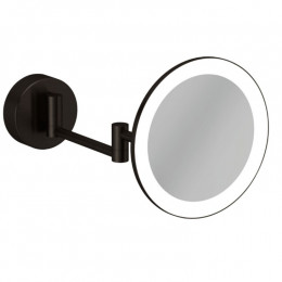 Косметическое зеркало, Kludi, VELA R, с подсветкой, цвет-сталь оружейная