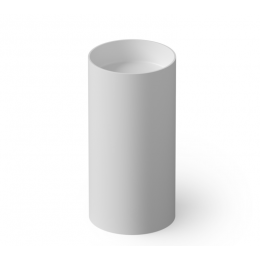 Раковина, DEA Design, Pedestal Basin, шгв 450*450*900, отверстия для смесителя-отсутствуют, цвет-белый матовый