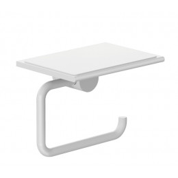 Бумагодержатель, Kludi, VELA R, без крышки, с полкой, шгв 139*100*111, цвет-белый матовый