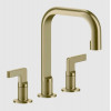 Смеситель для раковины, Gessi, Inciso, цвет-Brushed Brass PVD