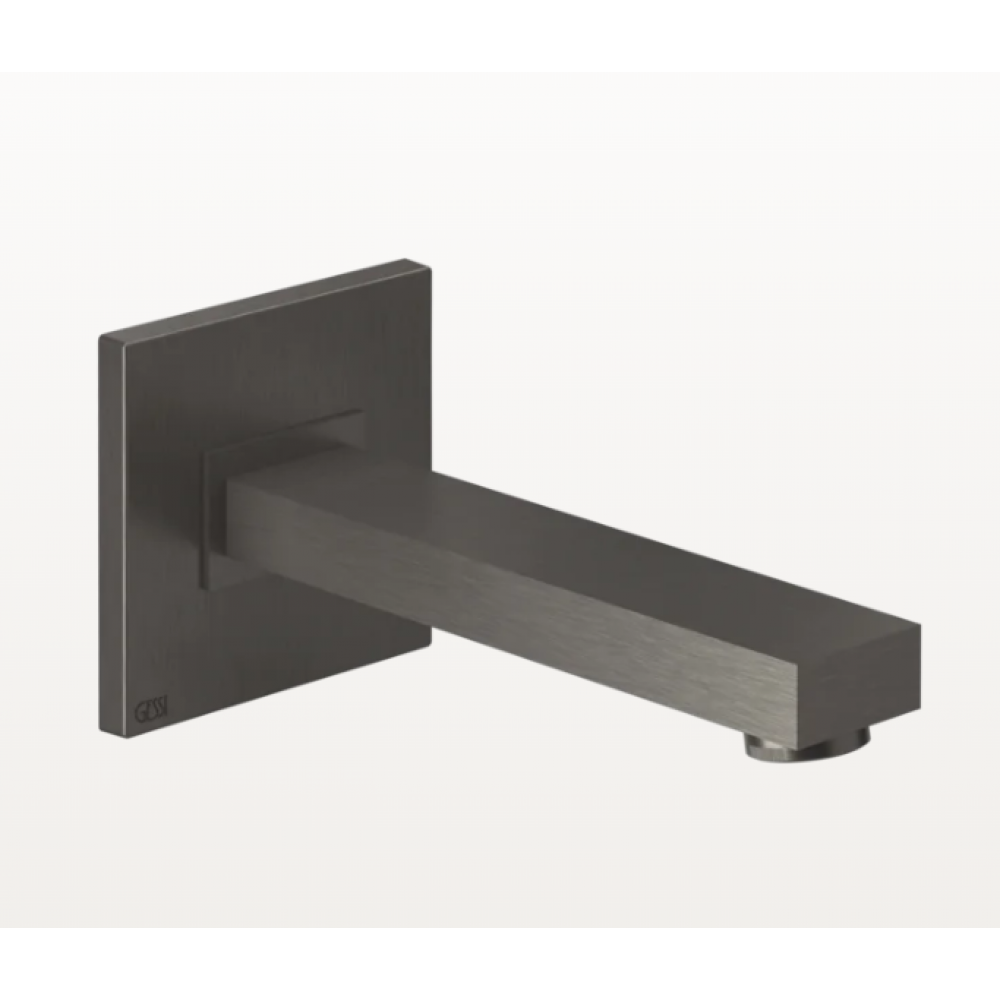 Излив, Gessi, Rettangolo K, цвет-Black Metal Brushed PVD